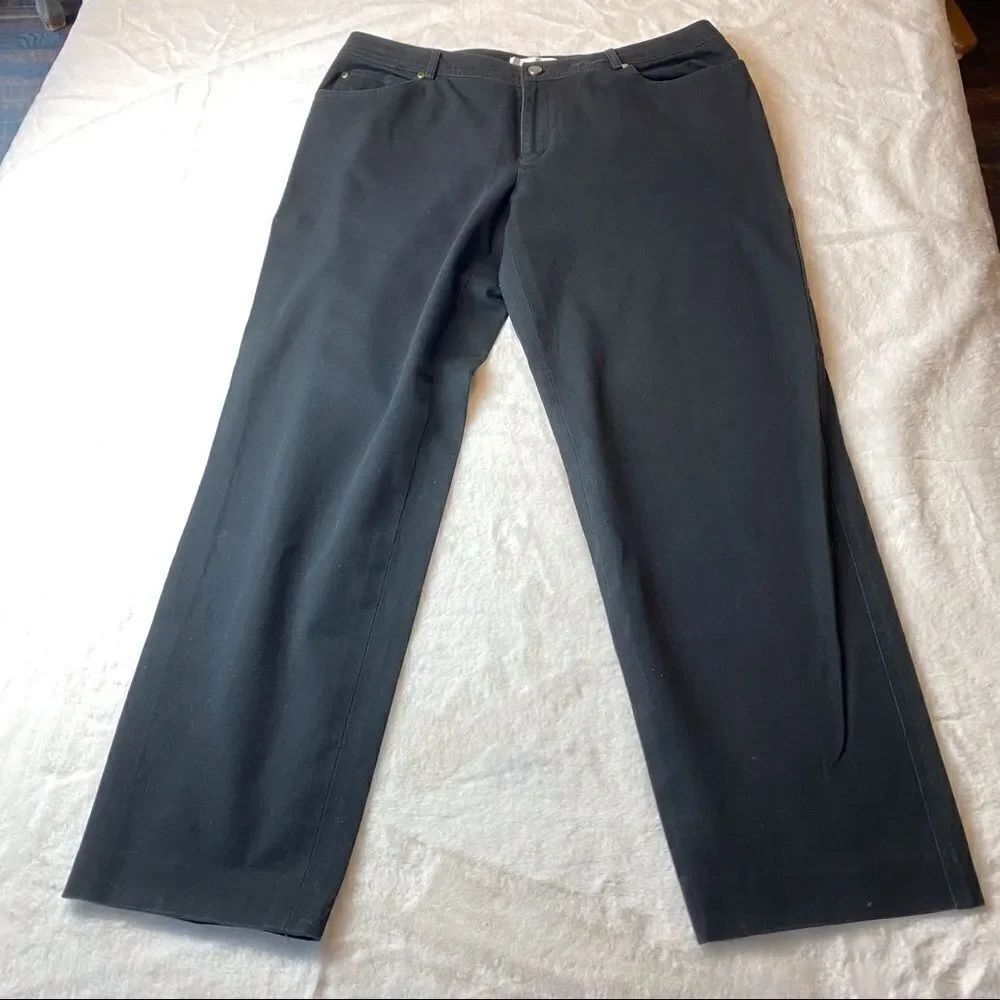 Dana Buchman Black Downtime Pants Size 14